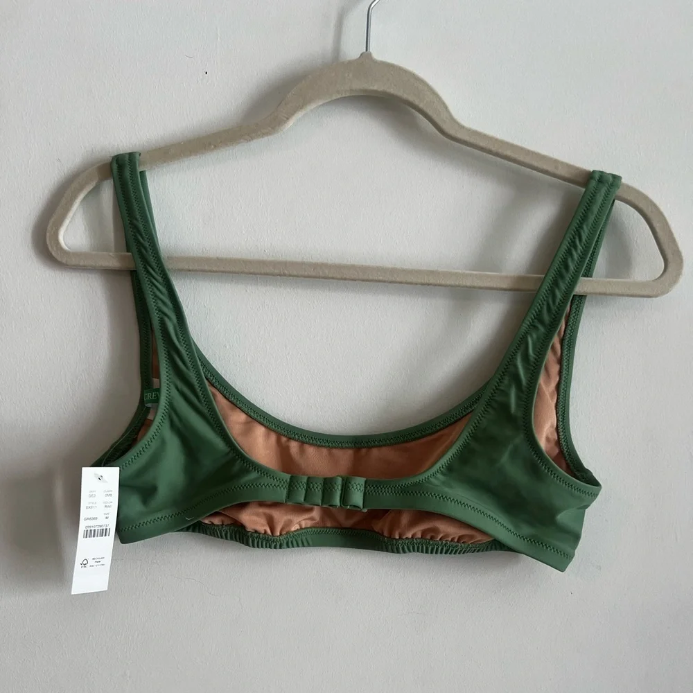 J Crew Heritage scoopneck bikini top Size M
